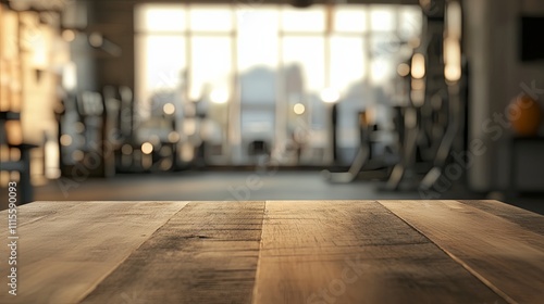 Wallpaper Mural Empty Gym Wooden Table Display Background Torontodigital.ca