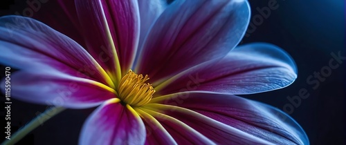 A macro view of a flower petals veins resembling abstract art