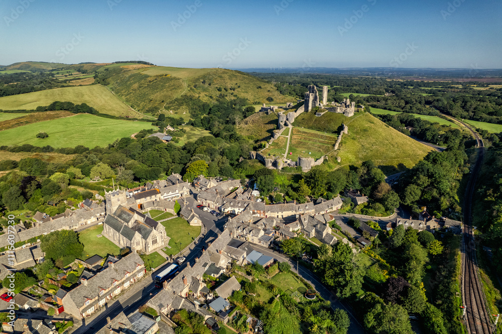 Obraz premium Corfe Castle in England