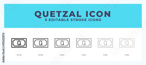 Quetzal icon. Editable stroke line icon vector illustration.