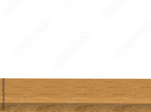 blank empty wooden table top for product placement, product showcase