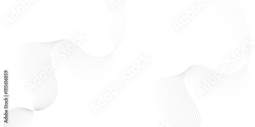 Abstract white futuristic blend waves technology dynamic  lines. Modern gradient flowing wave lines glowing moving lines. Futuristic technology smooth isolated sound wave lines background.