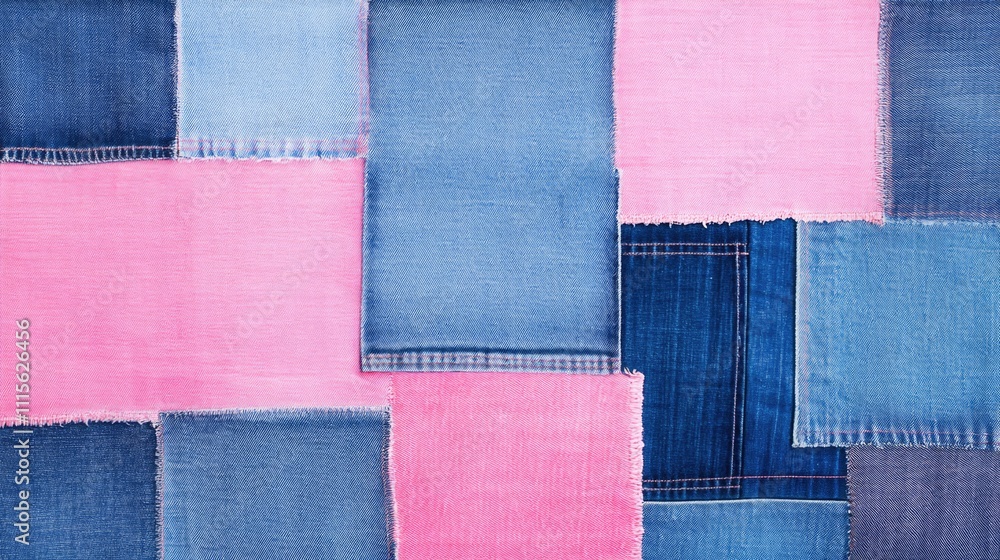 Fototapeta premium Patchwork fabric detail