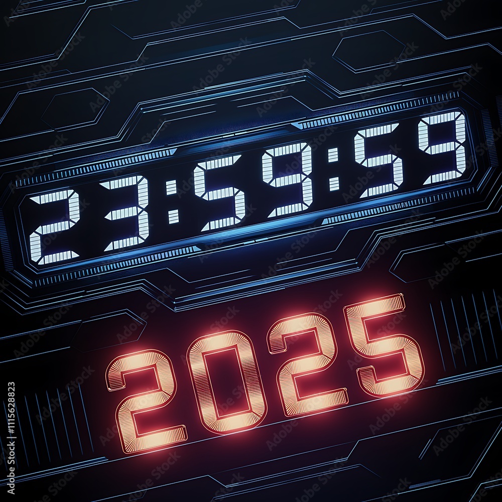 neon sign of new year 2025 countdown neon sign of new year 2025 countdown