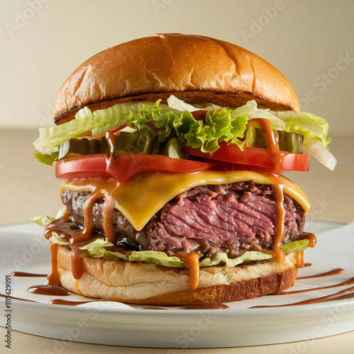 Juicy burger chasse burgers    photo