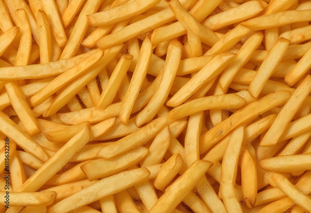 A close-up image of golden french fries A close-up image of golden french fries