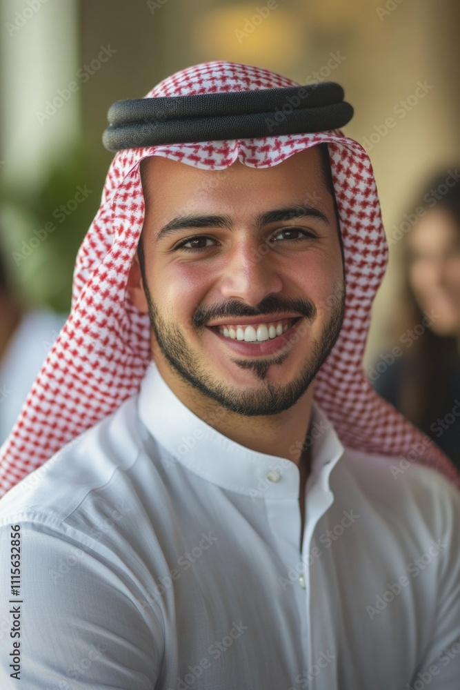 Man with Headscarf Smiling Man with Headscarf Smiling