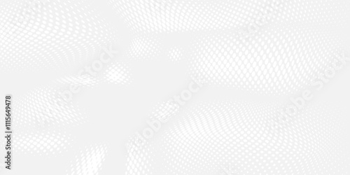 Dot white gray wave light technology texture background. Abstract big data digital concept. modern backgrpund