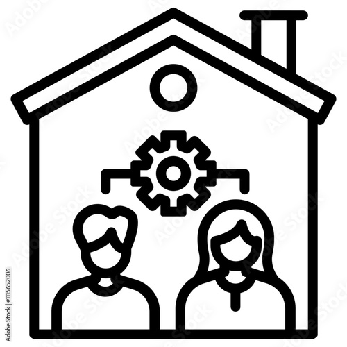 Collaboration Vector Icon Can be Used For Home Based Business