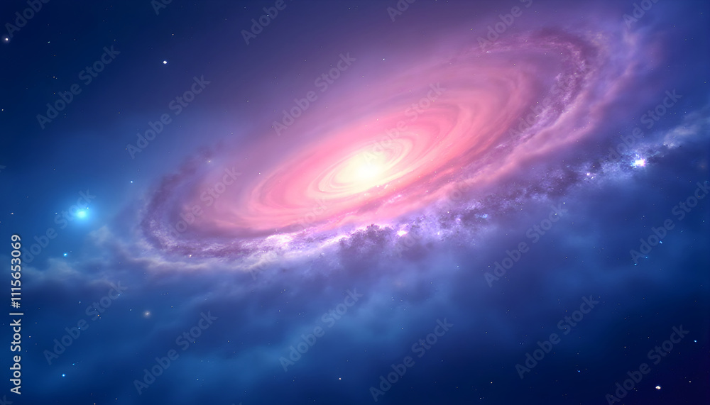 Obraz premium space galaxy background
