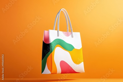 extile tote bag mockup for shopping, photo