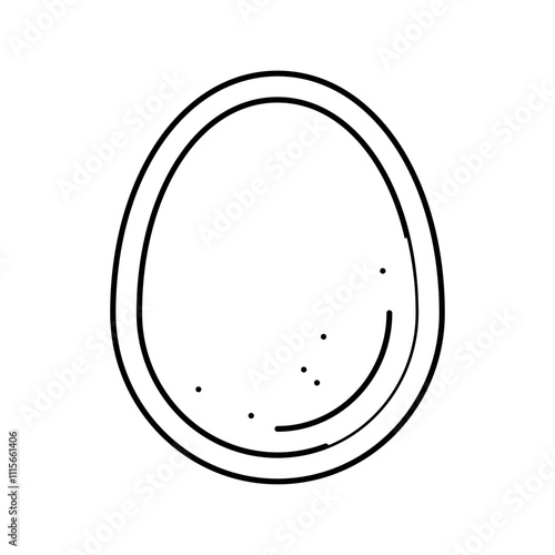 eggs allergen free product food line icon vector. eggs allergen free product food sign. isolated contour symbol black illustration