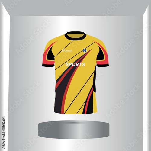 Tshirt mockup sport jersey template design for football soccer, racing, gaming, sports jersey abstract design purple color