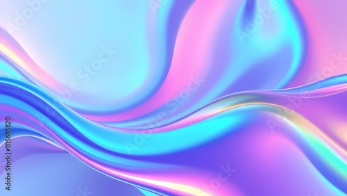 Wallpaper Mural Abstract blue and purple liquid wavy shapes futuristic banner. Glowing retro waves vector background. Generative AI Torontodigital.ca