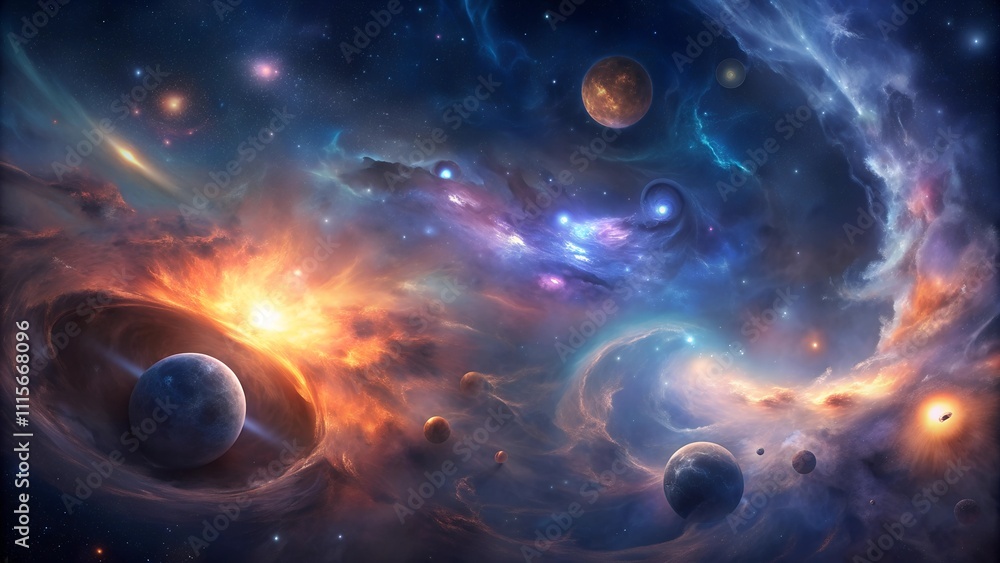 Obraz premium nebula-and-galaxies