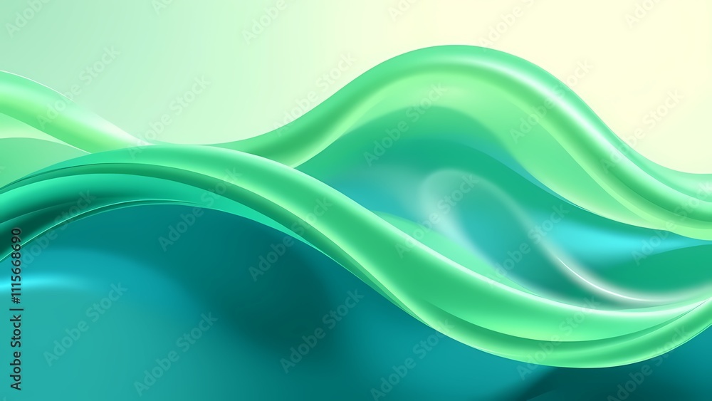 Fototapeta premium abstract green background AI