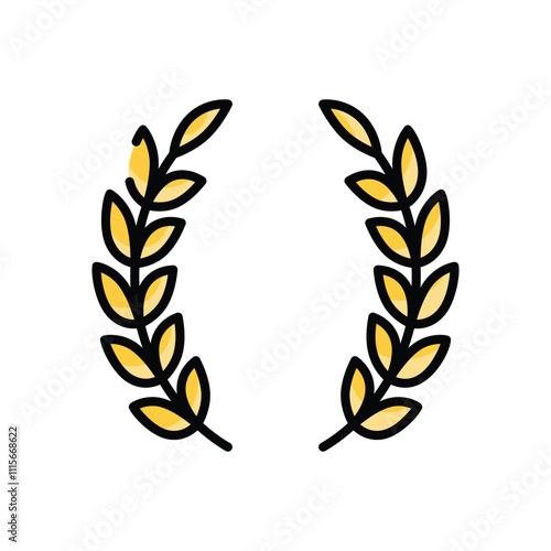 Film Festival Laurel vector icon