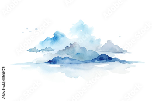 The sky is blue and cloudy