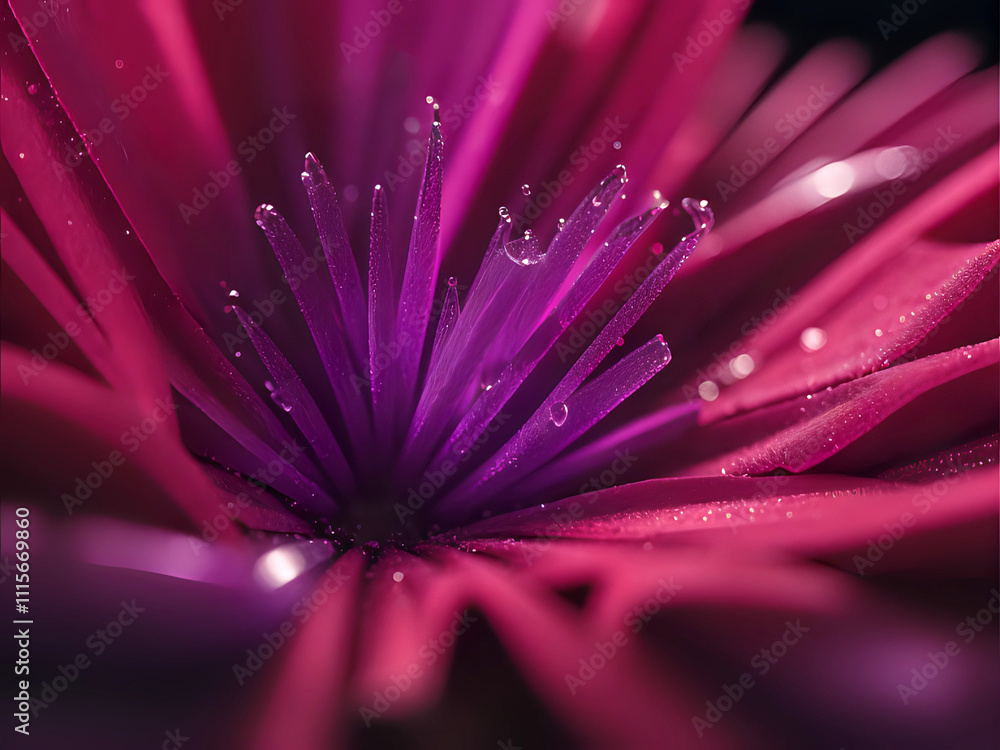 Obraz premium abstrakte Blüte als Makro