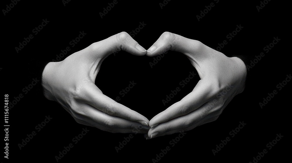 Obraz premium The Hands Forming Heart Shape