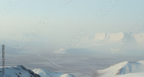Otherworldly Landscape of an Advanced Civilization with Dramatic Lighting