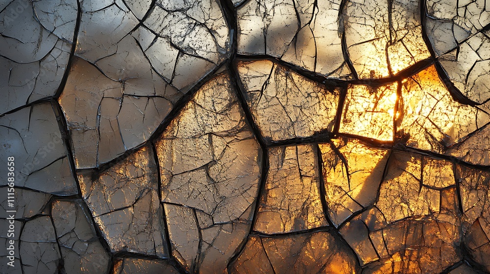 Cracked paint texture with sunset backdrop. Cracked paint texture with sunset backdrop.