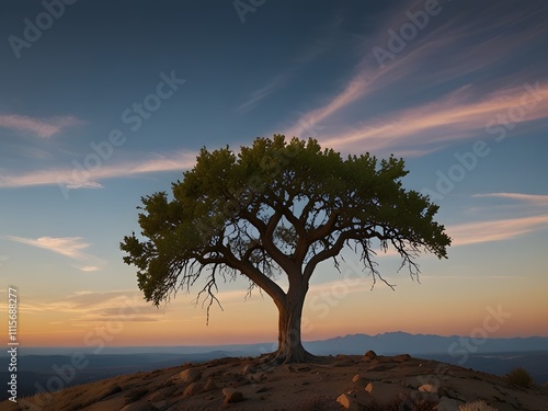 sunset in the mountains