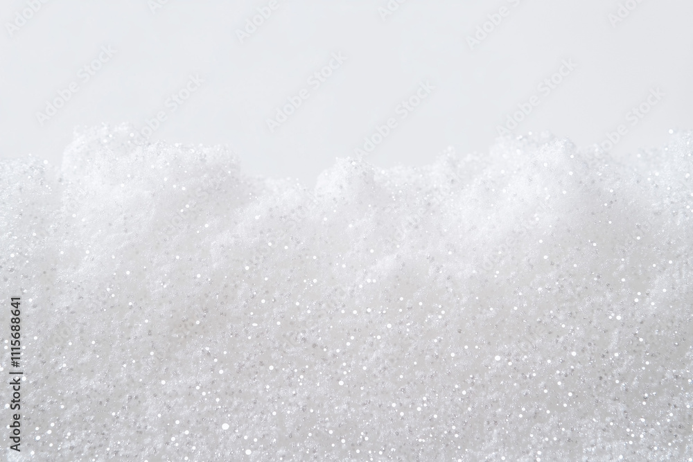Obraz premium Minimalist Snowy Background with Sparkling White Texture and Space for Copy