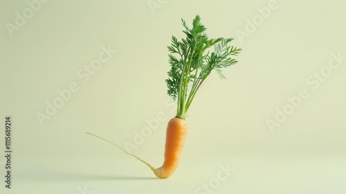 Fresh Wild Carrots in a Natural Setting. Nutritious Ingredient of Arracacia xanthorrhiza. photo