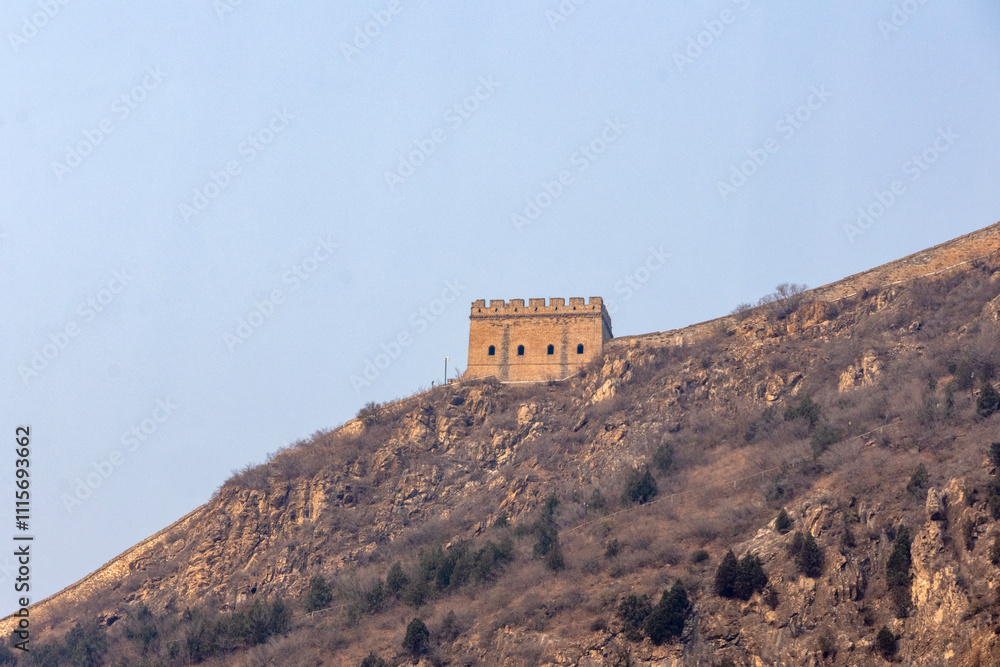 Fototapeta premium Watch tower of Simatai Great Wall in Beijing, China