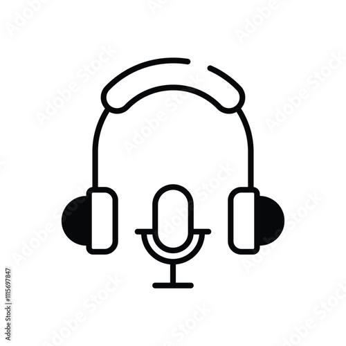 Podcast Icon vector icon