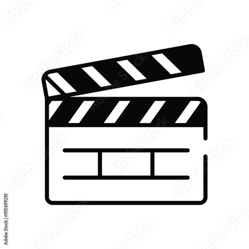 Film Clapperboard vector icon