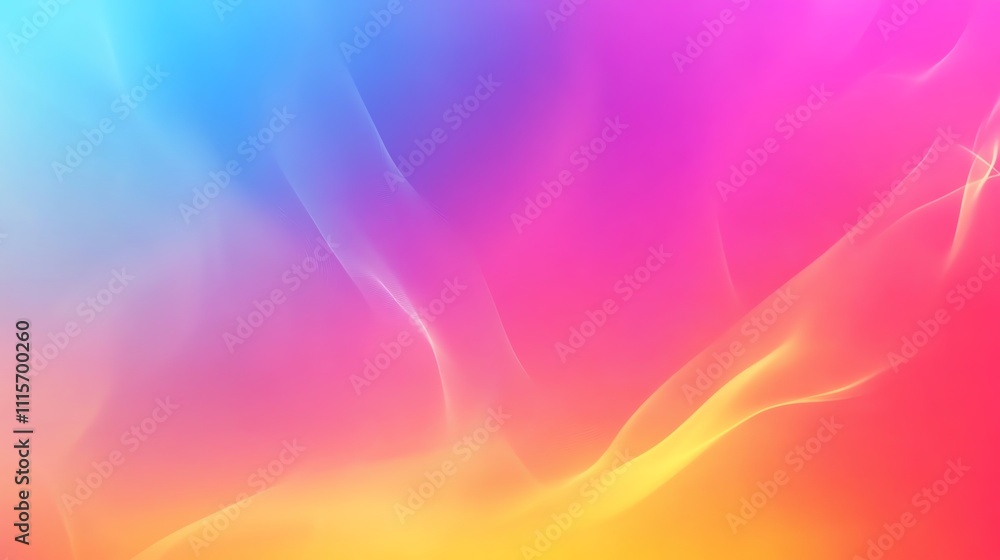 Obraz premium Abstract colorful background with soft, blurred colors and flowing lines.