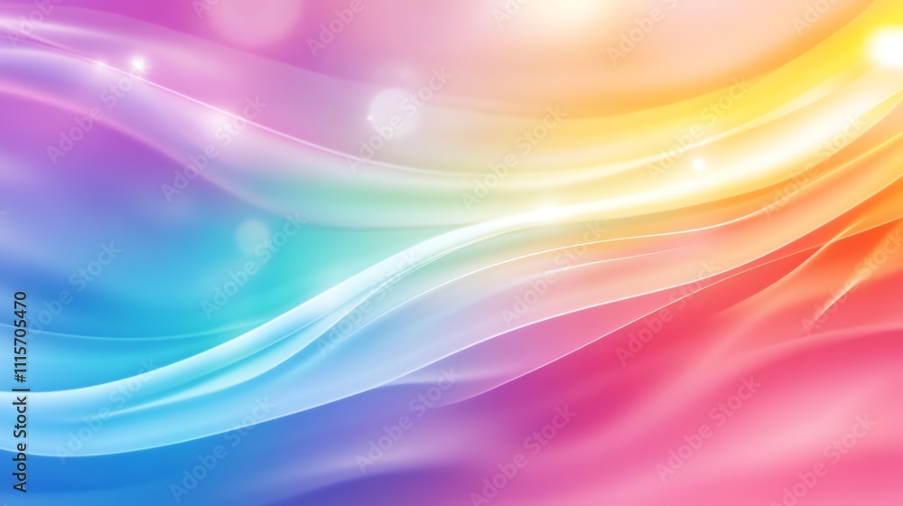 Obraz premium Abstract colorful background with soft, blurred colors and flowing lines.