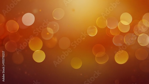 Abstract Orange and Gold Bokeh Background: Warm, Festive, and Vibrant Light Effects