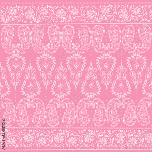 Floral seamless Chikankari embroidery patterns suitable for background wallpapers, printed textile patterns and other home decor articlesChikankari 5