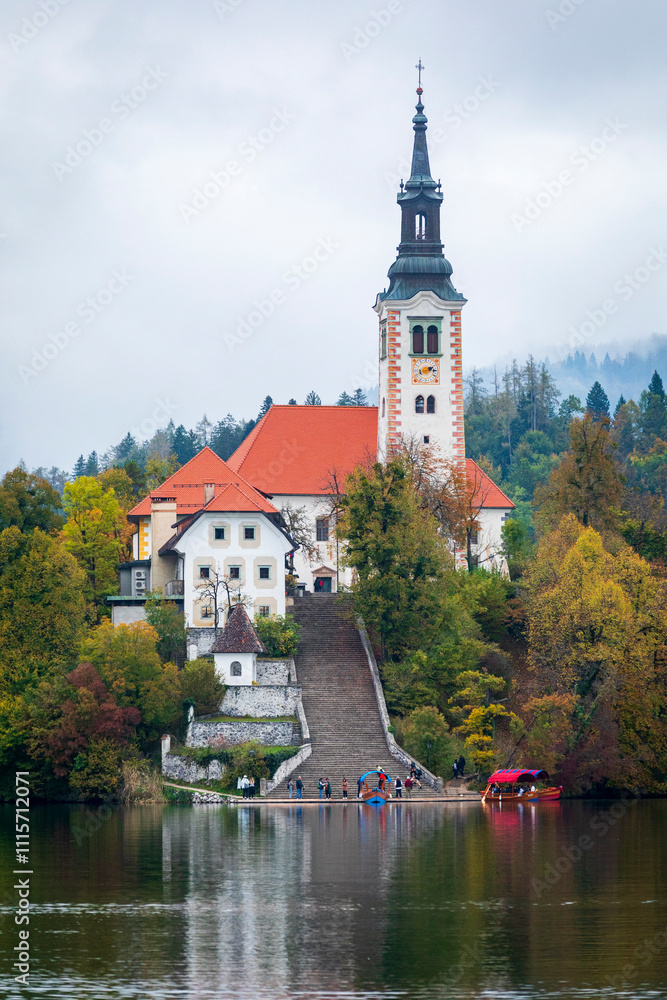 Autumn at Lake Bled Autumn at Lake Bled