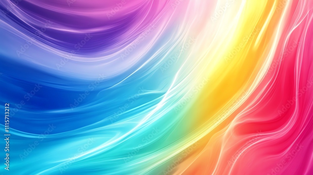 Fototapeta premium Abstract colorful background with gradient and wavy lines.