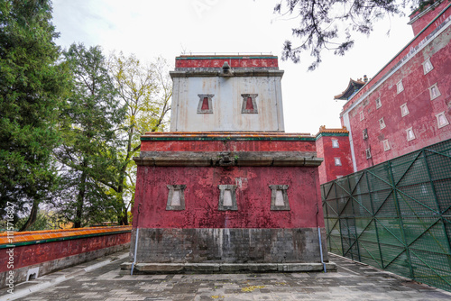 Tibetan architecture in the Four Great Regions of Summer Palace in Beijing. photo