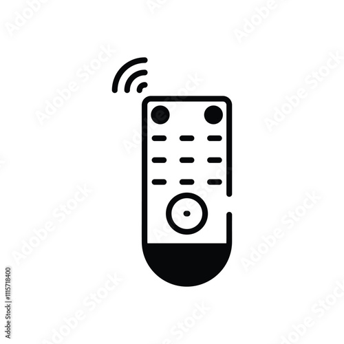 Smart TV Remote vector icon