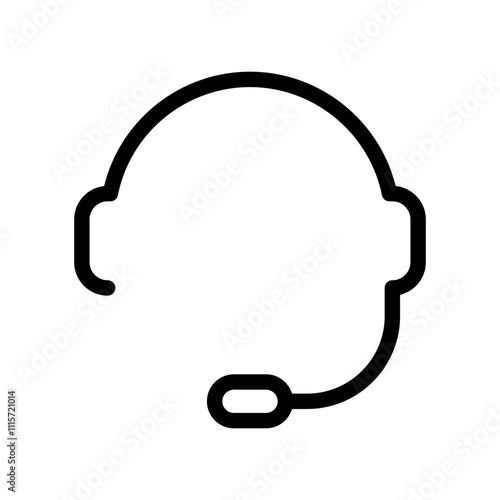 Headphone vector icon. Microphone illustration sign. Mic symbol. rec logo.