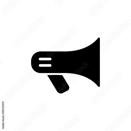 Bullhorn icon web design in vector