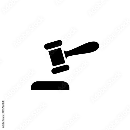 Gavel icon web design in vector