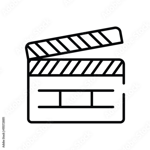 Film Clapperboard vector icon