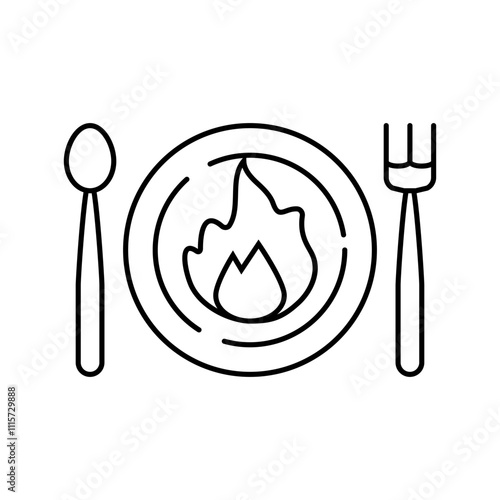 bariatric surgery obesity overweight line icon vector. bariatric surgery obesity overweight sign. isolated contour symbol black illustration