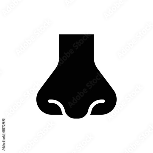 Nose icon web design in vector