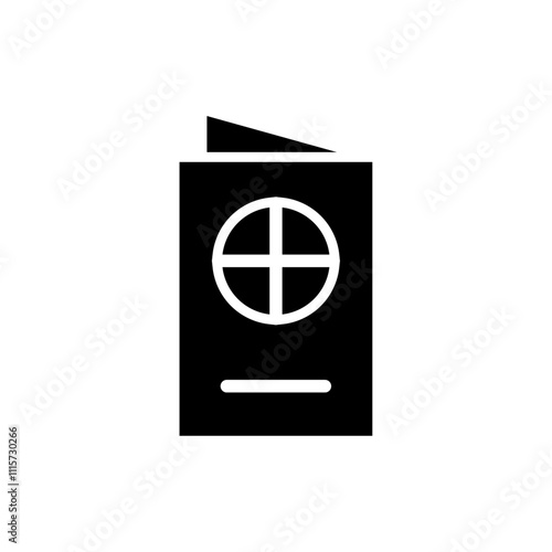 Passport icon web design in vector