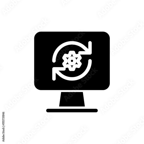 System update icon web design in vector