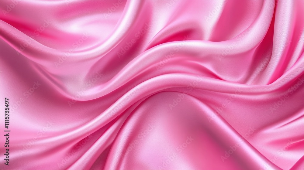 Obraz premium Pink Satin Fabric Texture