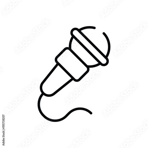 Interview Microphone vector icon